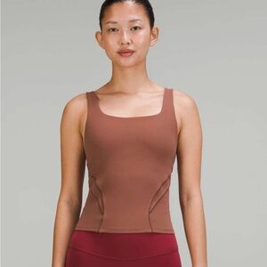 lululemon tank top - nulu and mesh back shelf bra yoga tank top